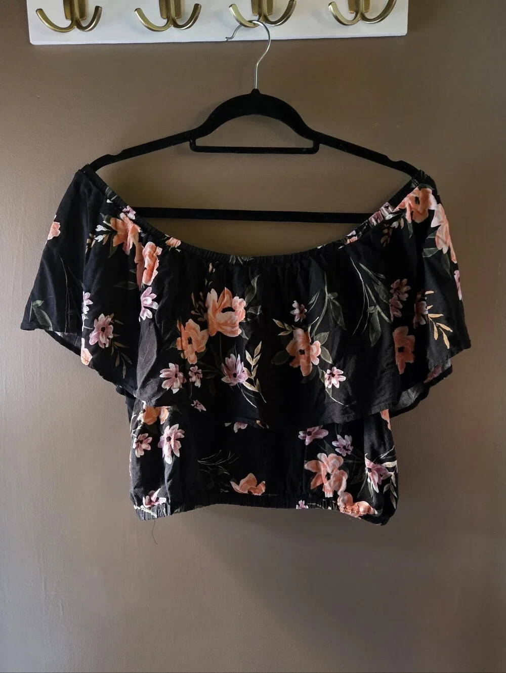 Black Floral Matching Set